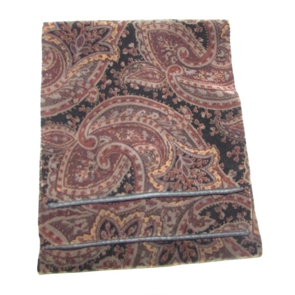 Paisley Velvet Pillbox Hat and Scarf Set - Picture 11 of 16